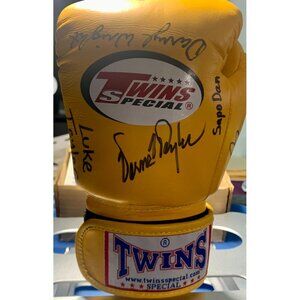 Twins Special Autographed Boxing Glove Yellow 4 Oz - Fight The Good Fight